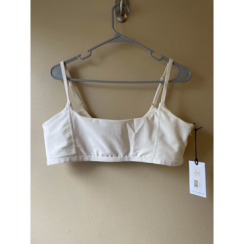 We Wore What Cami Bra Top in Off White Size Large